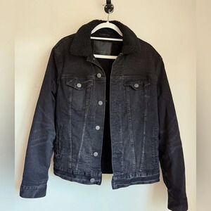 American Eagle Fleece-Lined Denim Jacket - Size S